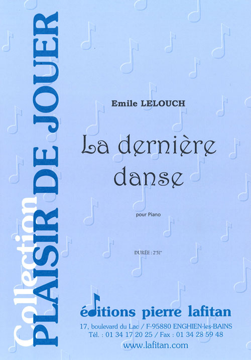 PARTITION LA DERNIÈRE DANSE