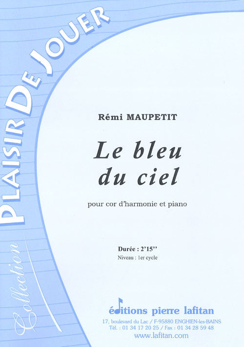 PARTITION LE BLEU DU CIEL (COR D’HARMONIE)