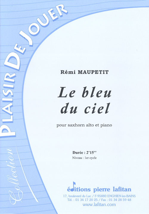 PARTITION LE BLEU DU CIEL (SAXHORN ALTO)