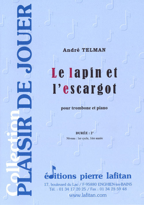 PARTITION LE LAPIN ET L’ESCARGOT (TROMBONE)