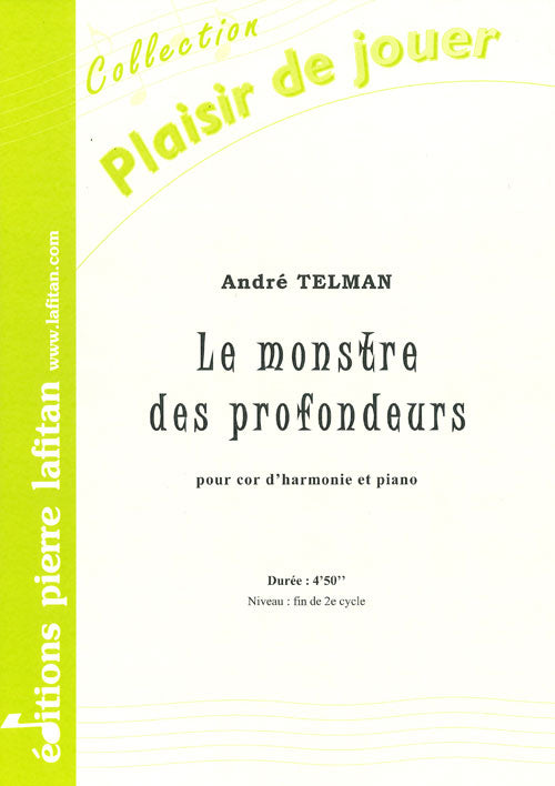 PARTITION LE MONSTRE DES PROFONDEURS (COR)