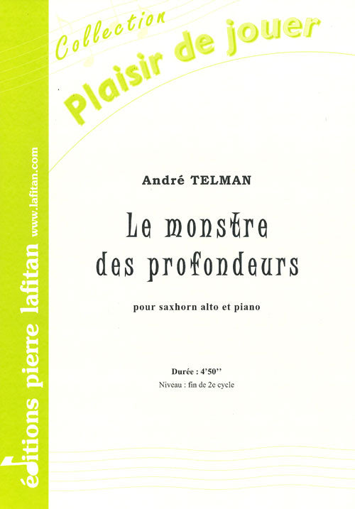 PARTITION LE MONSTRE DES PROFONDEURS (SAXHORN ALTO)
