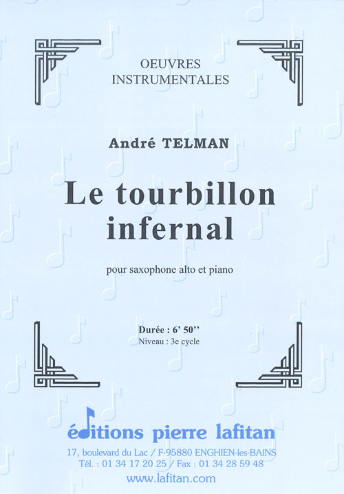 PARTITION LE TOURBILLON INFERNAL (SAX ALTO)