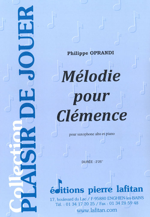 PARTITION MÉLODIE POUR CLÉMENCE