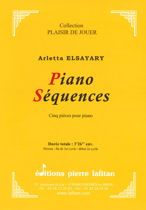 PARTITION PIANO SÉQUENCES