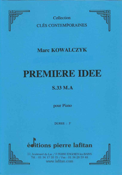 PARTITION PREMIÈRE IDÉE