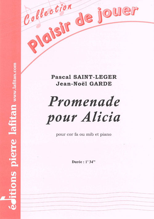 PARTITION PROMENADE POUR ALICIA (COR)