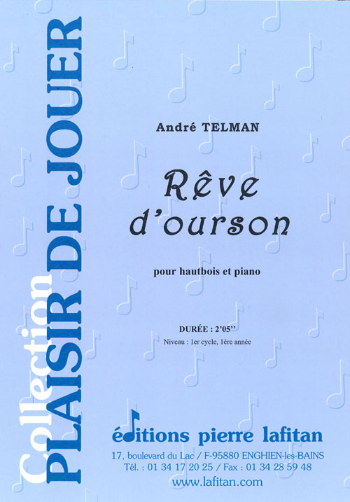 PARTITION RÊVE D’OURSON (HAUTBOIS)