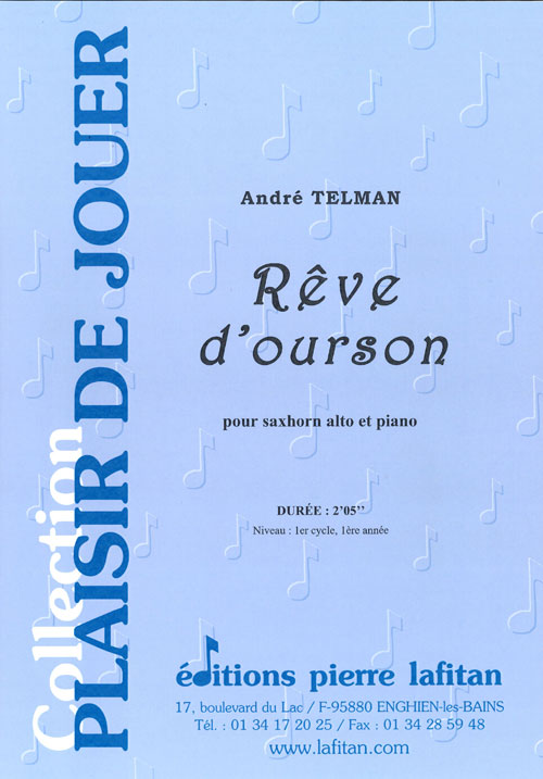 PARTITION RÊVE D’OURSON (SAXHORN ALTO)