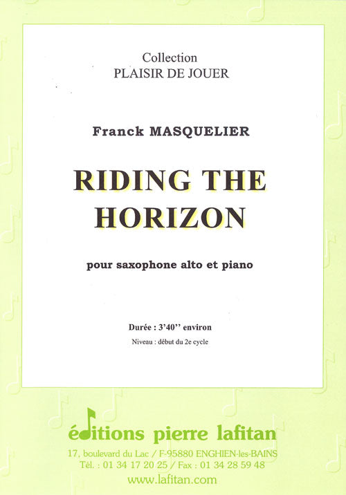 PARTITION RIDING THE HORIZON (SAX ALTO)