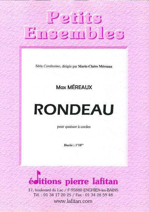 ŒUVRE RONDEAU (QUATUOR A CORDES)