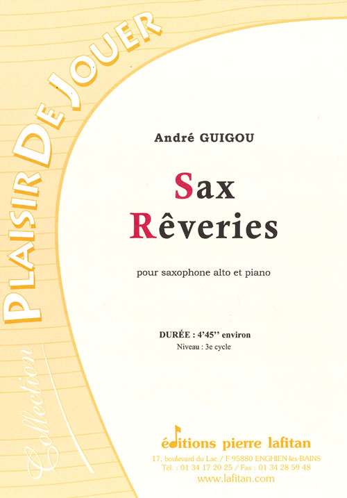 PARTITION SAX RÊVERIES