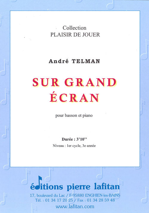 PARTITION SUR GRAND ÉCRAN (BASSON)
