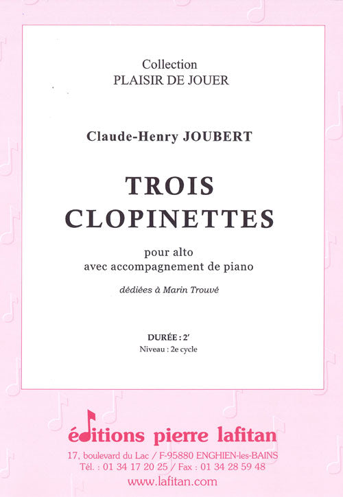 PARTITION TROIS CLOPINETTES