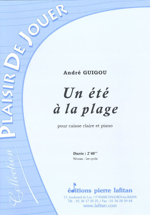 PARTITION UN ÉTÉ À LA PLAGE