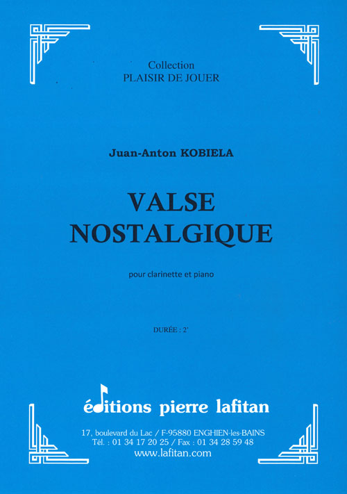 PARTITION VALSE NOSTALGIQUE (CLARINETTE)