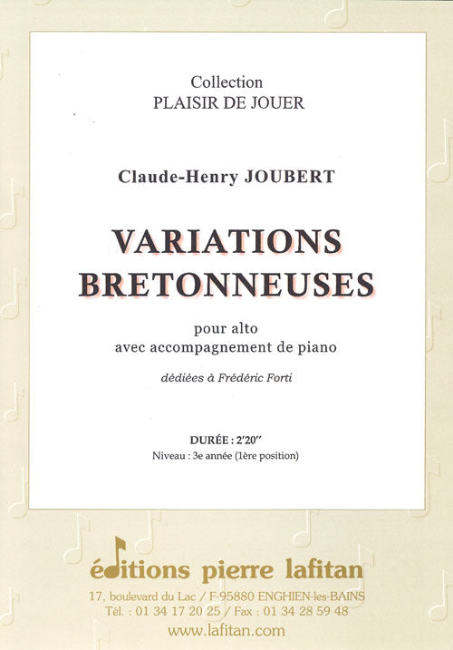 PARTITION VARIATIONS BRETONNEUSES