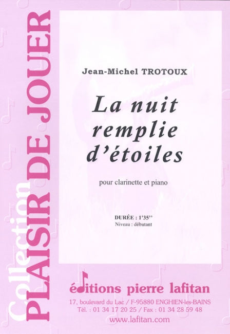 PARTITION LA NUIT REMPLIE D’ÉTOILES