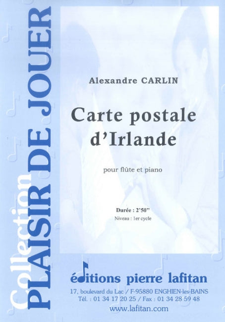 PARTITION CARTE POSTALE D’IRLANDE (FLÛTE)