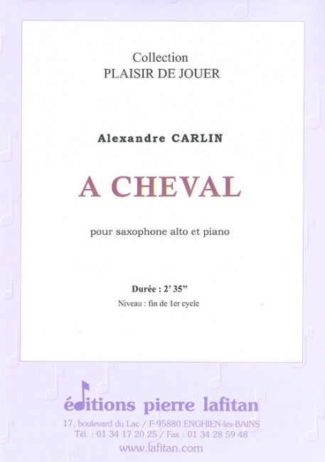 PARTITION A CHEVAL (SAX ALTO)