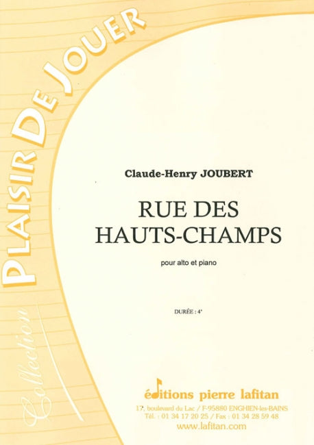 PARTITION RUE DES HAUTS-CHAMPS