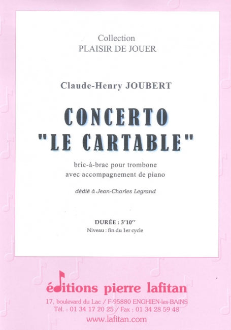 PARTITION CONCERTO "LE CARTABLE"