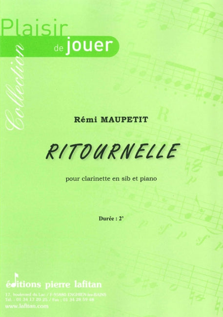 PARTITION RITOURNELLE (CLARINETTE)