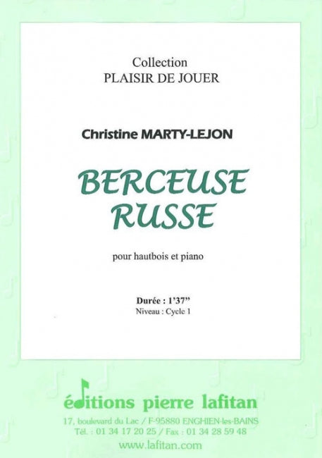 PARTITION BERCEUSE RUSSE (HAUTBOIS)
