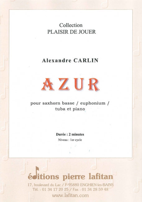 PARTITION AZUR (SAXHORN BASSE)