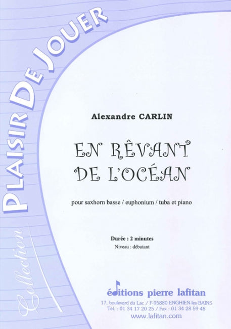 PARTITION EN RÊVANT DE L’OCÉAN (SAXHORN BASSE)