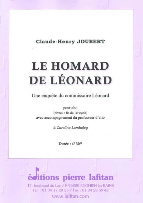 PARTITION LE HOMARD DE LÉONARD