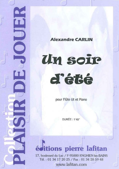 PARTITION UN SOIR D'ÉTÉ