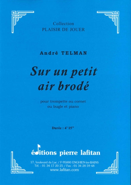 PARTITION SUR UN PETIT AIR BRODÉ