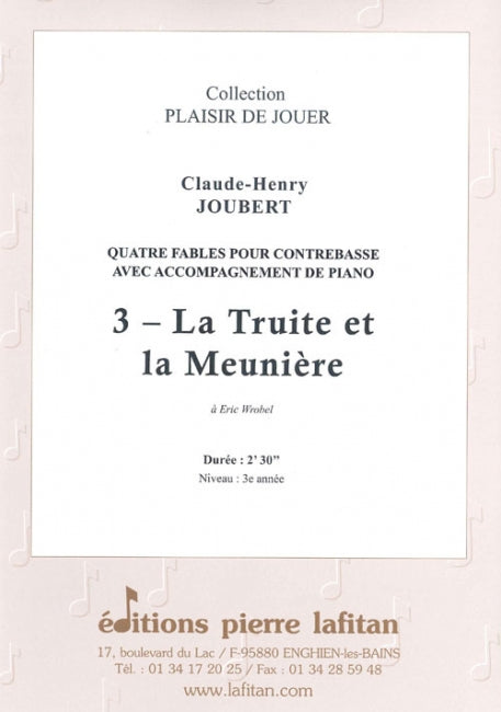 PARTITION LA TRUITE ET LA MEUNIÈRE