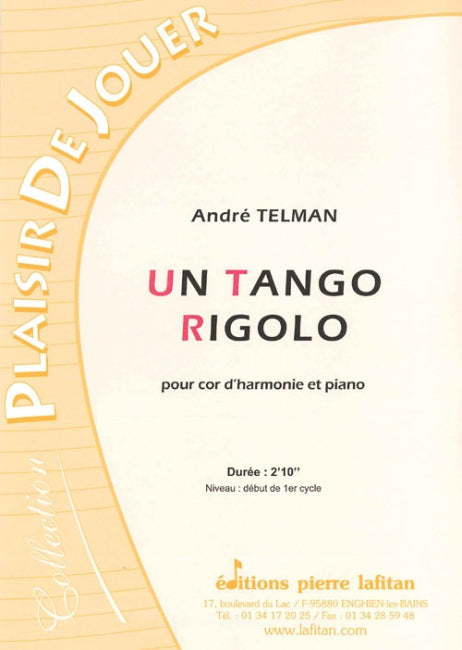 PARTITION UN TANGO RIGOLO (COR)