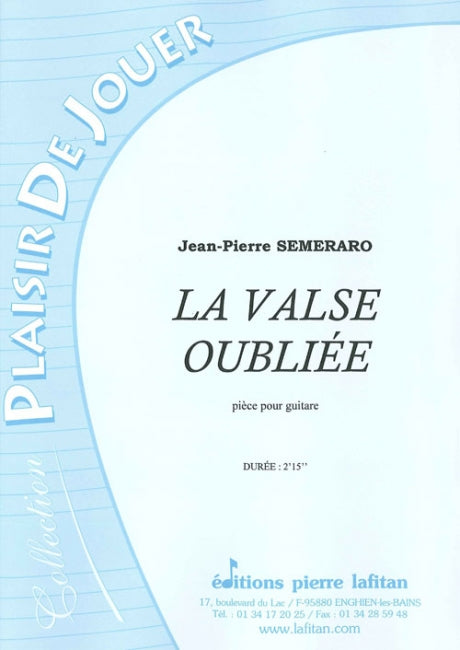 PARTITION LA VALSE OUBLIÉE