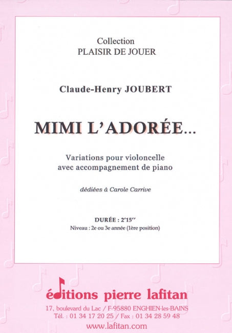 PARTITION MIMI L’ADORÉE…