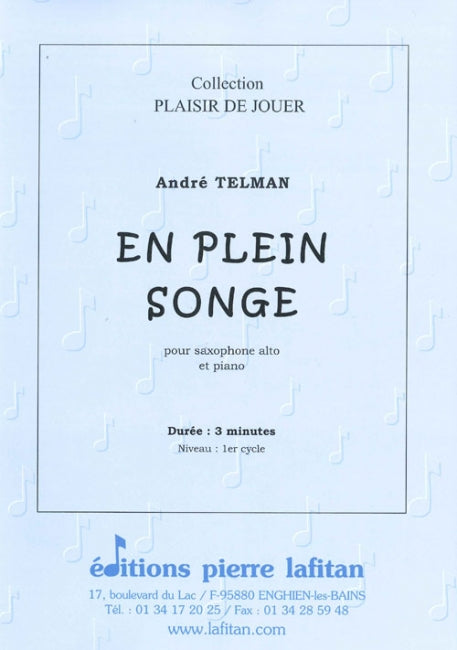 PARTITION EN PLEIN SONGE (SAX ALTO)