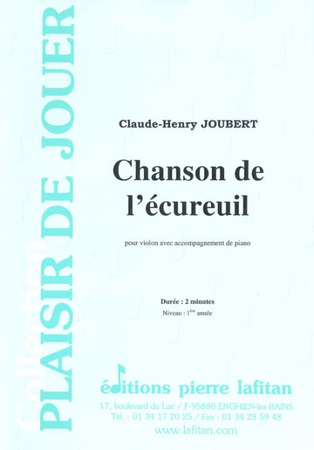 PARTITION CHANSON DE L'ÉCUREUIL