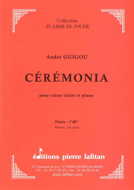PARTITION CÉRÉMONIA