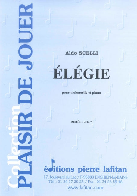 PARTITION ÉLÉGIE (VIOLONCELLE)