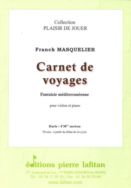 PARTITION CARNET DE VOYAGES (VIOLON)