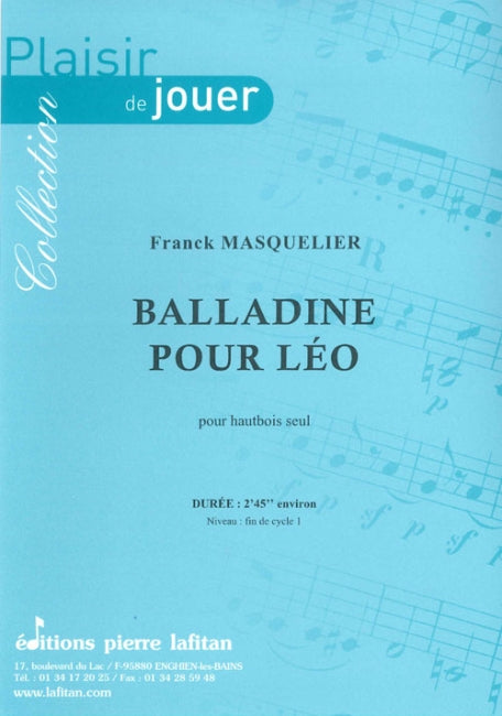 PARTITION BALLADINE POUR LÉO (HAUTBOIS)