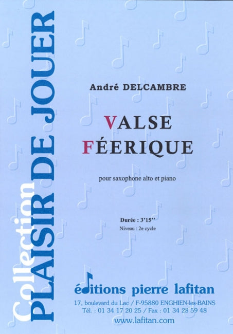 PARTITION VALSE FÉERIQUE (SAXOPHONE ALTO)