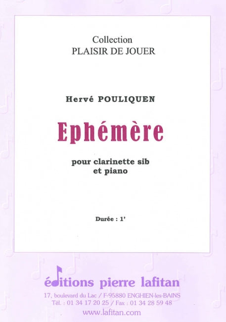 PARTITION EPHEMERE