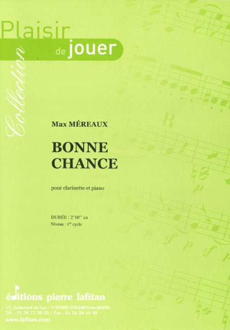 PARTITION BONNE CHANCE (CLARINETTE)