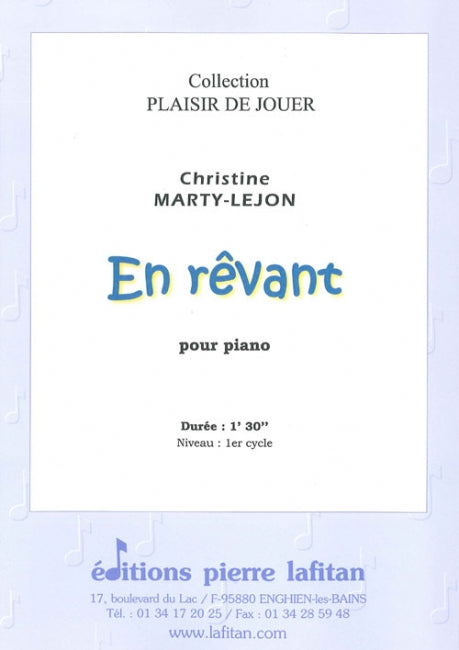 PARTITION EN RÊVANT