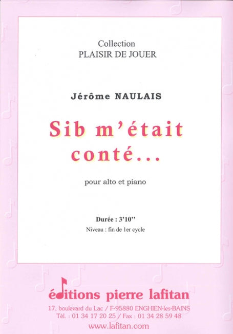 PARTITION SIb M’ÉTAIT CONTÉ… (ALTO)