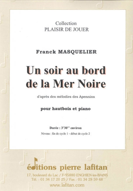 PARTITION UN SOIR AU BORD DE LA MER NOIRE (HAUTBOIS)