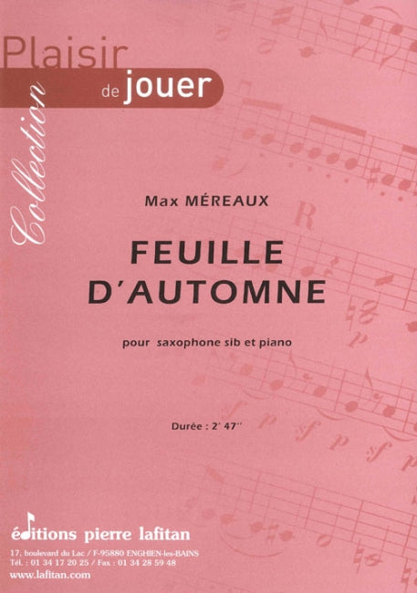 PARTITION FEUILLE D’AUTOMNE (SAX Sib)